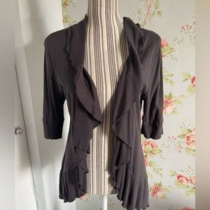 Very cute ruffle front cardigan